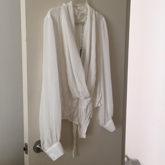 New York & Company Tops - Long sleeve sheer top New York & Company Tops - Long sleeve sheer top